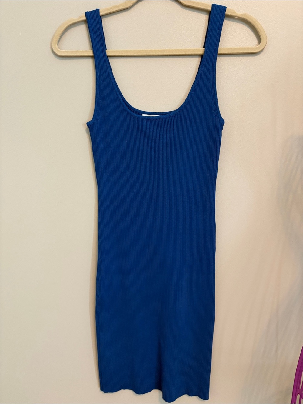 Another Love Women’s Royal Blue Ribbed Tank Dress NWOTs